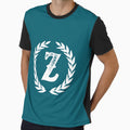 Dark Teal Monogram Letter Z T-Shirt - Novelty Apparel for Adults - T-Shirt, Sweatshirt, Hoodie