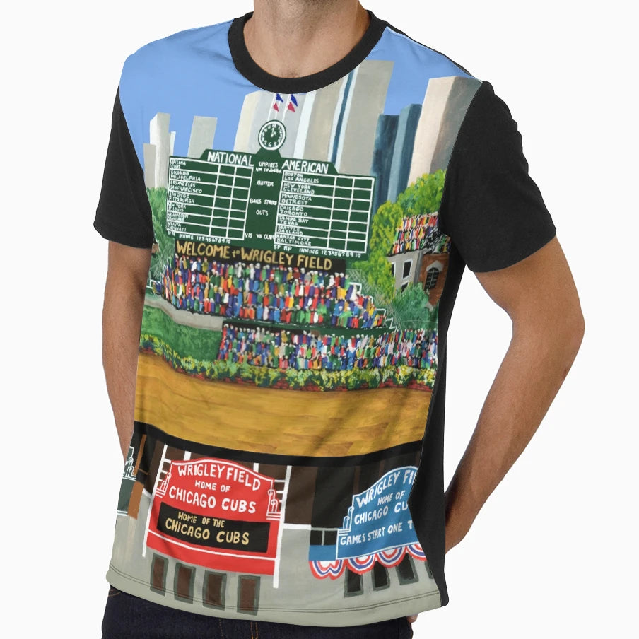 Sport Team Stadium Art Chicago T-Shirt - Aesthetic Graphic Men Women - T-Shirt, Sweatshirt, Hoodie