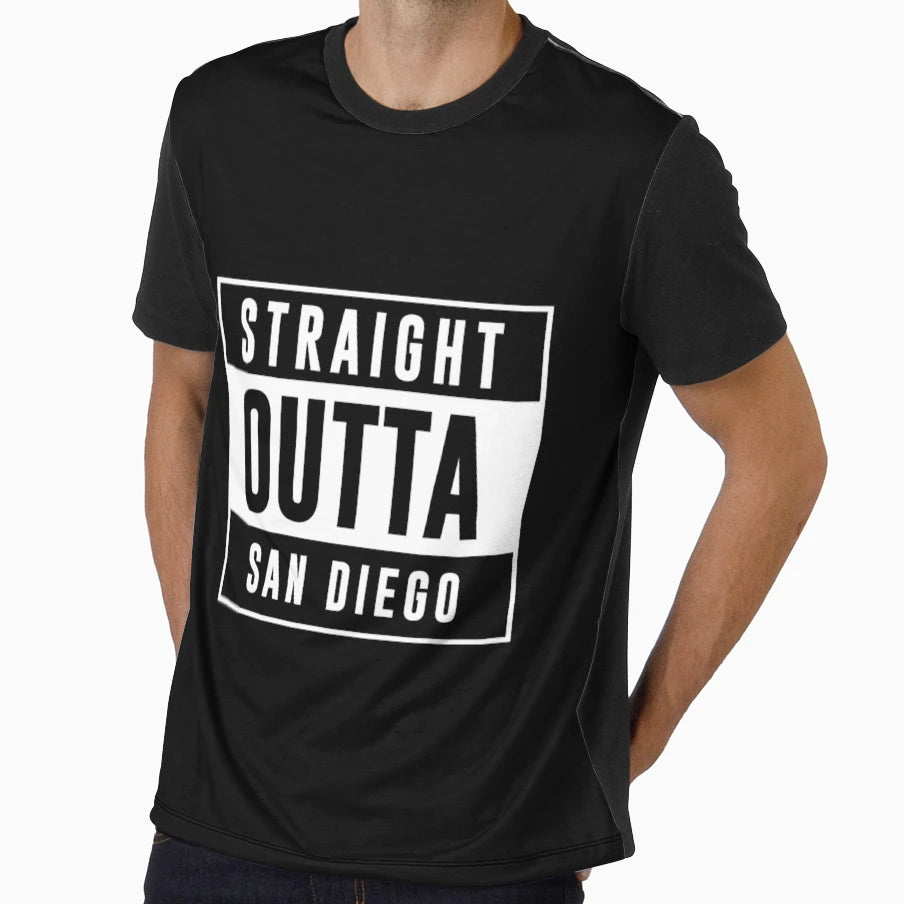 Straight Outta San Diego T-Shirt - Minimalist Print for Adults - T-Shirt, Sweatshirt, Hoodie