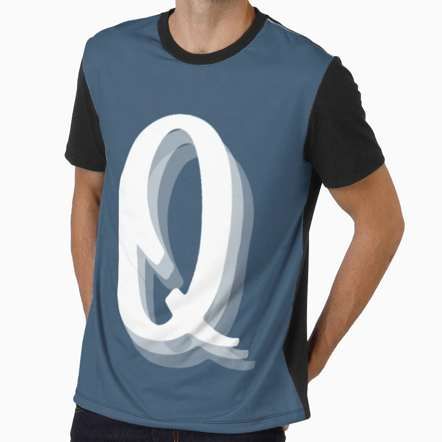 Q Letter T-Shirt - Novelty Apparel Unisex - T-Shirt, Sweatshirt, Hoodie