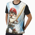 Swing Batter Batter Gnome T-Shirt - Custom Art Print Men Women - T-Shirt, Sweatshirt, Hoodie