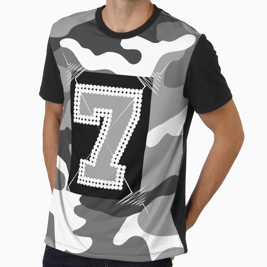 Camouflage 7 Grey Edge Tribute T-Shirt - Graphic Print for Adults - T-Shirt, Sweatshirt, Hoodie
