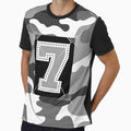 Camouflage 7 Grey Edge Tribute T-Shirt - Graphic Print for Adults - T-Shirt, Sweatshirt, Hoodie
