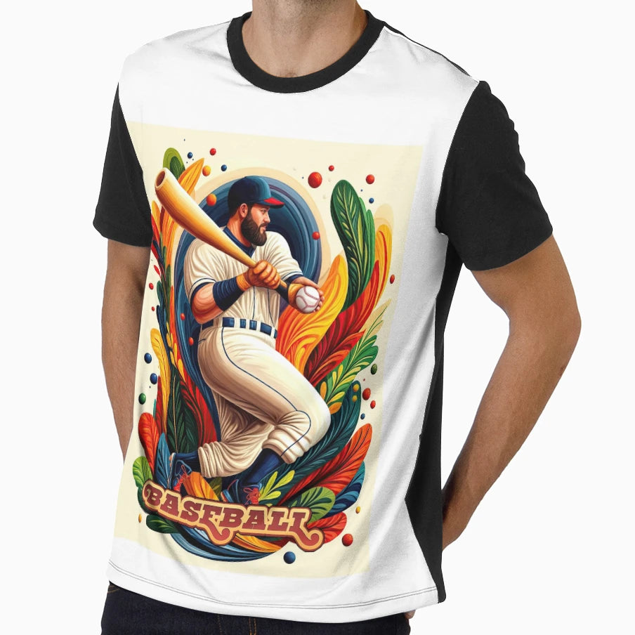 Wall Art Sports Baseball T-Shirt - Graphic Print Men Women - T-Shirt, Sweatshirt, Hoodie