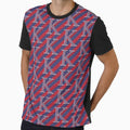 Letter K Americana Old Glory Red And T-Shirt - Aesthetic Graphic Unisex - T-Shirt, Sweatshirt, Hoodie