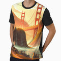 San Francisco Reimagined Golden Gate Bridge T-Shirt - Unique Graphic Unisex - T-Shirt, Sweatshirt, Hoodie