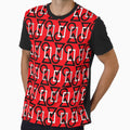 Circle Square Triangle Red T-Shirt - Fun Novelty Design Unisex - T-Shirt, Sweatshirt, Hoodie