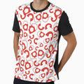 Pattern Red Phones T-Shirt - Custom Art Print Unisex - T-Shirt, Sweatshirt, Hoodie