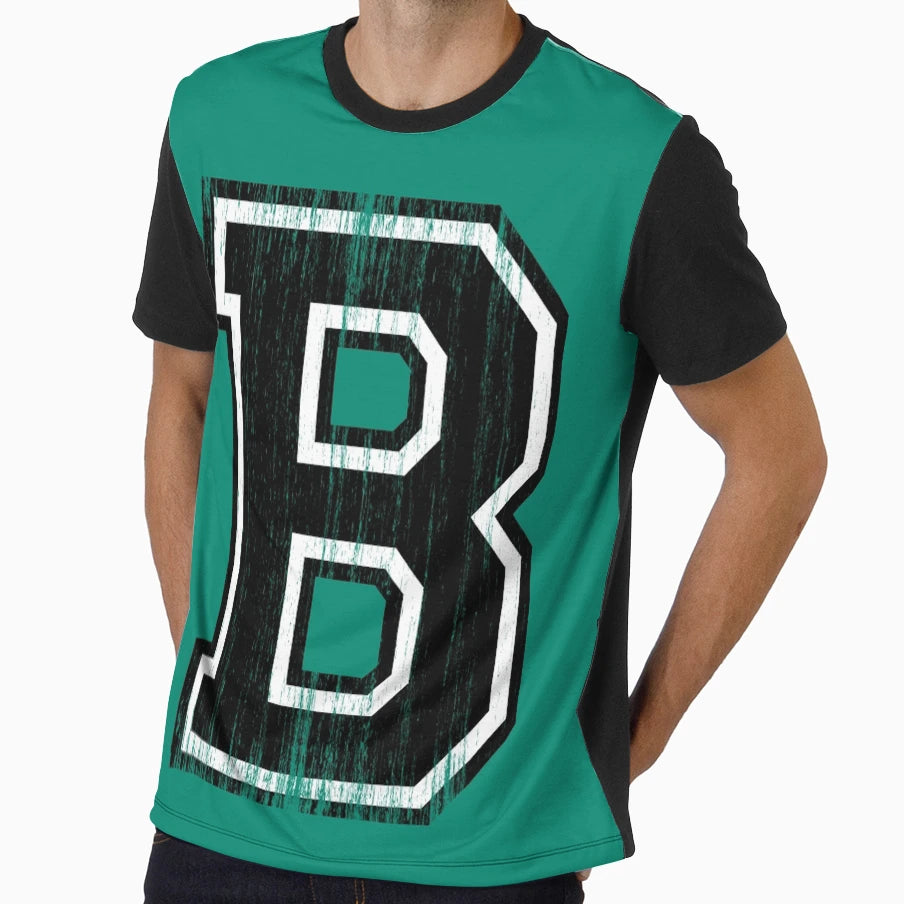 Big Varsity Letter B T-Shirt - Graphic Print for Adults - T-Shirt, Sweatshirt, Hoodie