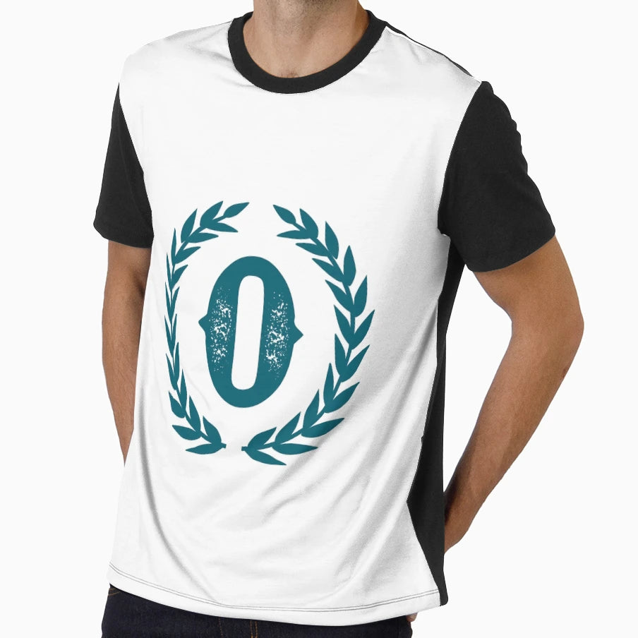Dark Teal Monogram Letter O T-Shirt - Streetwear Style Unisex - T-Shirt, Sweatshirt, Hoodie