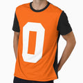Number 0 Sports Orange T-Shirt - Casual Everyday Wear Unisex - T-Shirt, Sweatshirt, Hoodie