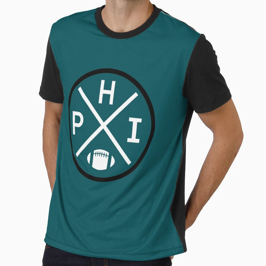 Philadelphia Football Emblem Phi T-Shirt - Novelty Apparel Men Women - T-Shirt, Sweatshirt, Hoodie
