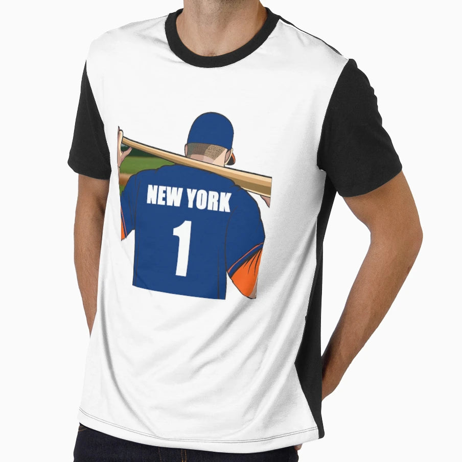 New York Orange Baseball Jersey Number T-Shirt - Trendy Graphic for Adults - T-Shirt, Sweatshirt, Hoodie