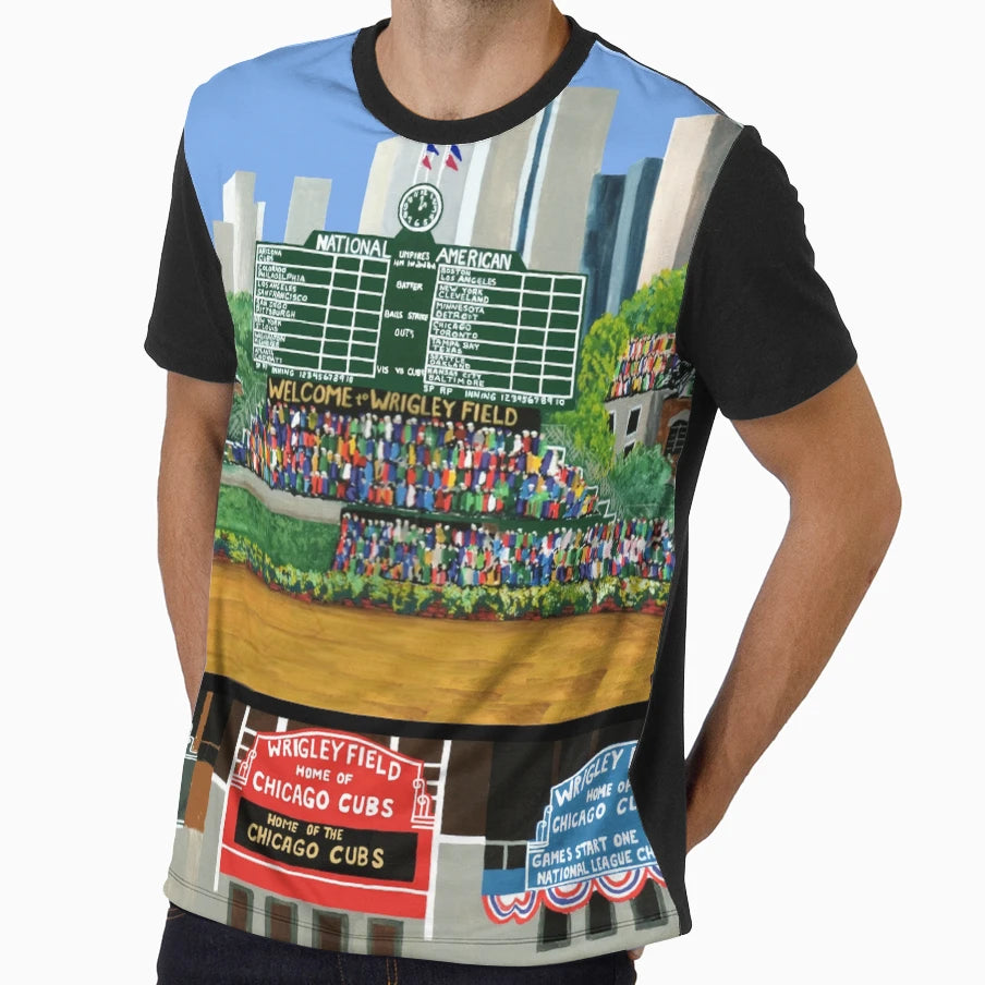 Sport Team Stadium Art Chicago T-Shirt - Minimalist Print for Adults - T-Shirt, Sweatshirt, Hoodie