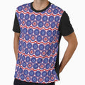 4Th July Usa Red White Blue Circle T-Shirt - Aesthetic Graphic Unisex - T-Shirt, Sweatshirt, Hoodie