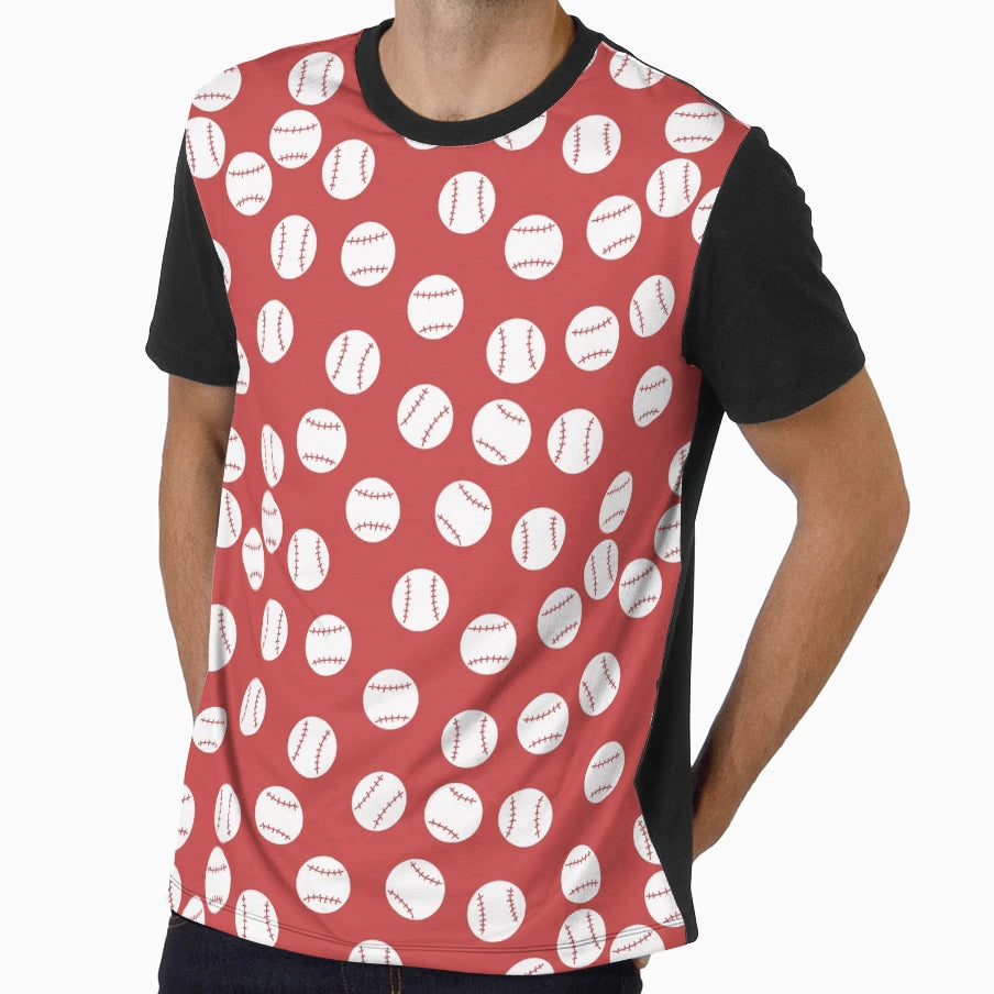 Baseball Red T-Shirt - Aesthetic Graphic Unisex - T-Shirt, Sweatshirt, Hoodie