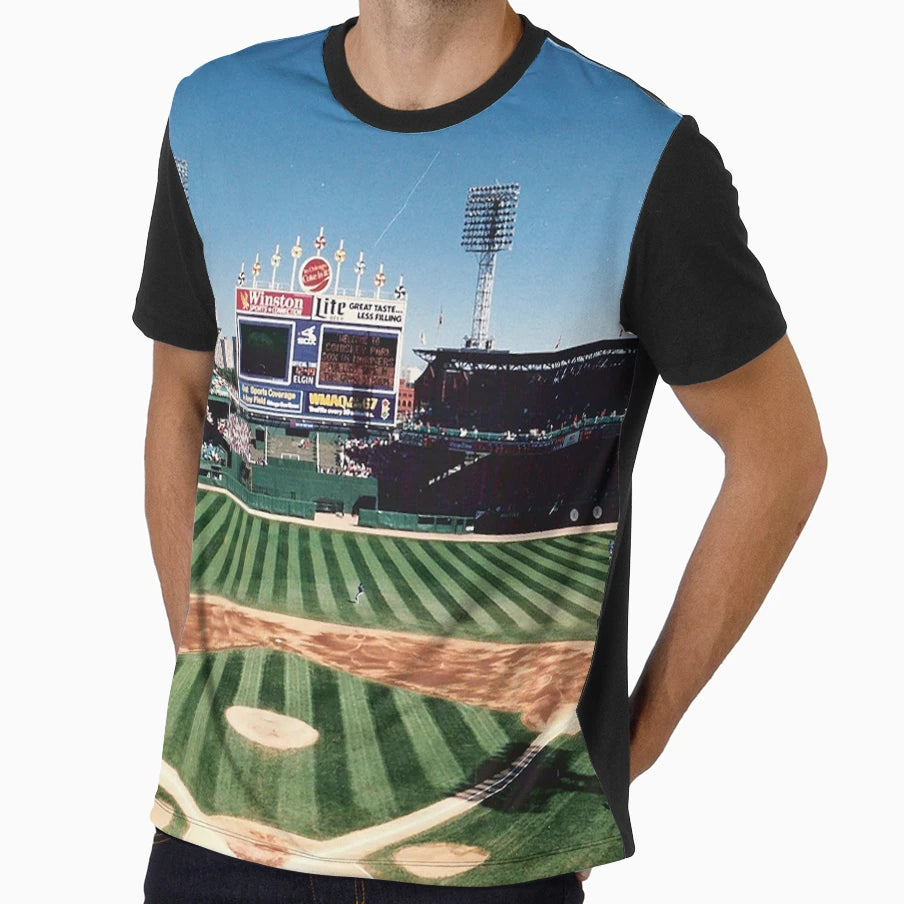 Old Comiskey Park Chicago Baseball T-Shirt - Custom Art Print Unisex - T-Shirt, Sweatshirt, Hoodie