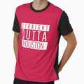 Straight Outta Houston Basketball T-Shirt - Streetwear Style Unisex - T-Shirt, Sweatshirt, Hoodie