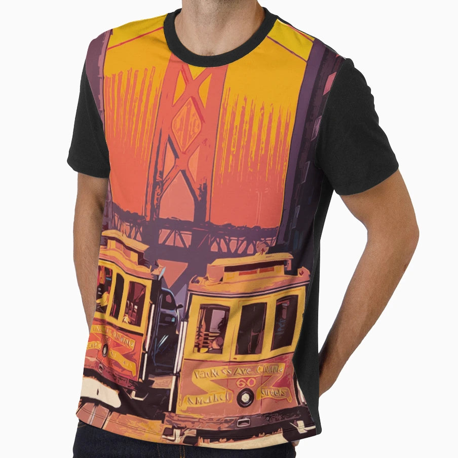 San Francisco Streets T-Shirt - Unique Graphic Unisex - T-Shirt, Sweatshirt, Hoodie