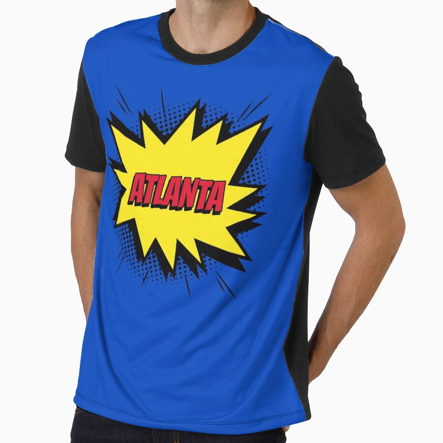 Atlanta Comic Kapow Artwork T-Shirt - Casual Everyday Wear for Adults - T-Shirt, Sweatshirt, Hoodie