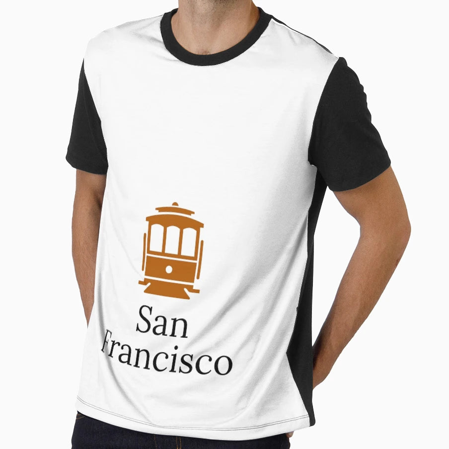 San Francisco Cable Car T-Shirt - Aesthetic Graphic for Adults - T-Shirt, Sweatshirt, Hoodie