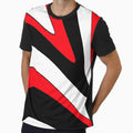 Abstract Pattern Red T-Shirt - Novelty Apparel for Adults - T-Shirt, Sweatshirt, Hoodie