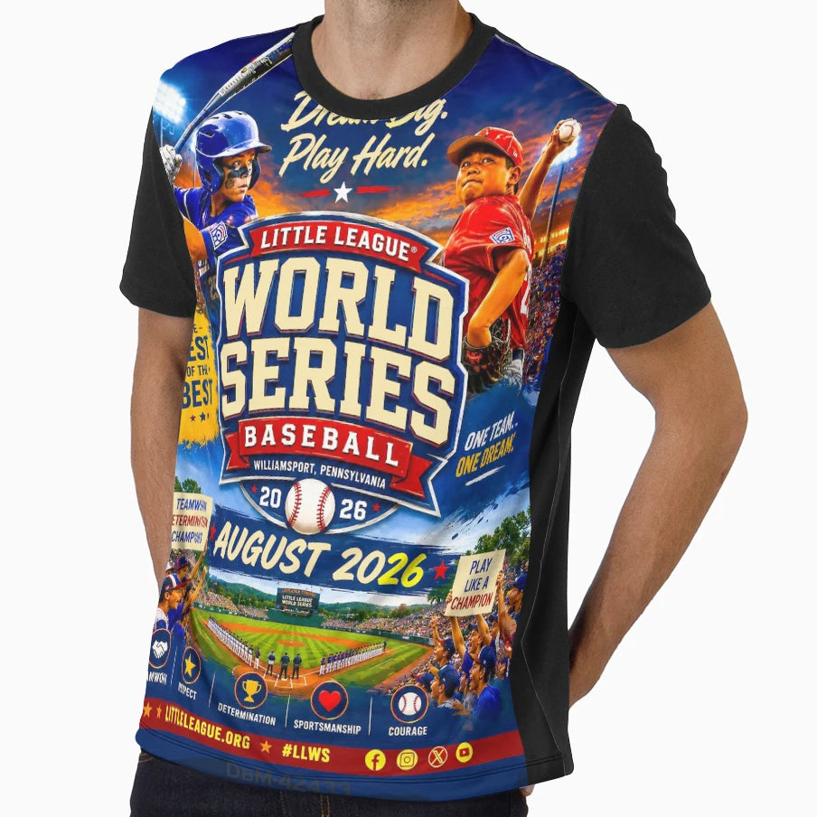 Baseball Best August 2026 Little League T-Shirt - Trendy Graphic Men Women - T-Shirt, Sweatshirt, Hoodie