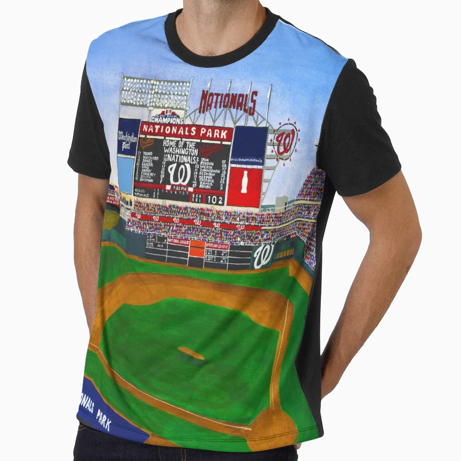 Sport Team Stadium Art Washington D C T-Shirt - Trendy Graphic for Adults - T-Shirt, Sweatshirt, Hoodie