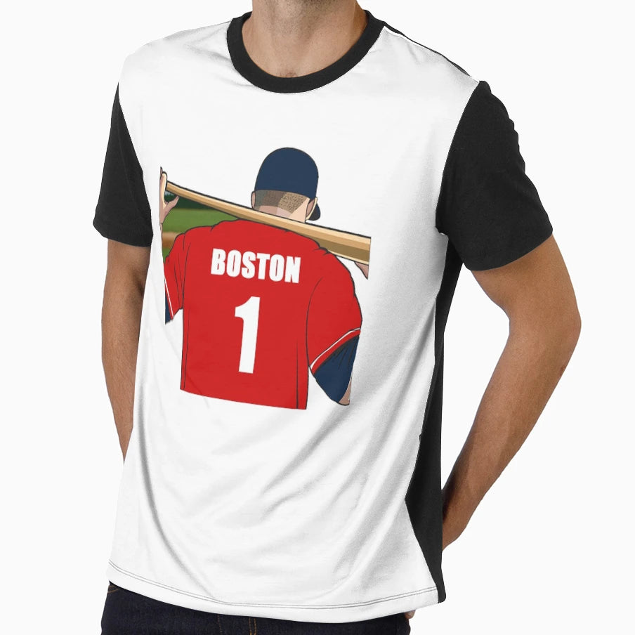 Boston Baseball Jersey Number 1 Fan T-Shirt - Novelty Apparel Men Women - T-Shirt, Sweatshirt, Hoodie