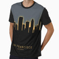 San Francisco California Skyline T-Shirt - Unique Graphic Unisex - T-Shirt, Sweatshirt, Hoodie