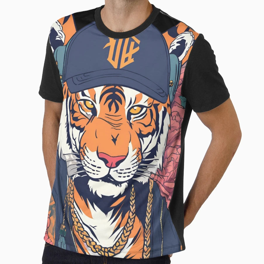 Hip Hop Tiger T-Shirt - Minimalist Print Men Women - T-Shirt, Sweatshirt, Hoodie