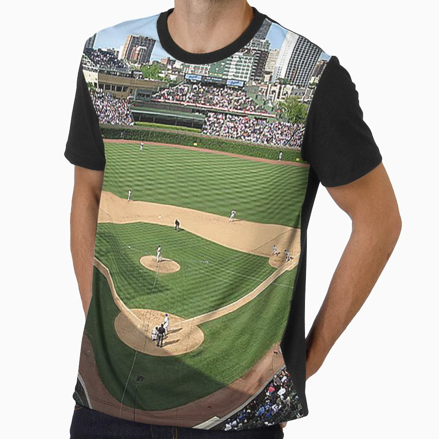 Wrigley Field Chicago Baseball Stadium T-Shirt - Minimalist Print Unisex - T-Shirt, Sweatshirt, Hoodie
