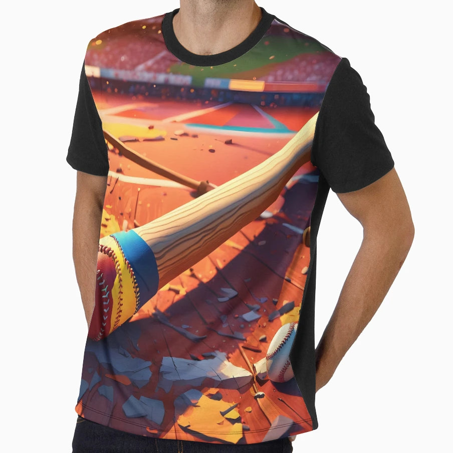 Baseball Bat T-Shirt - Custom Art Print Unisex - T-Shirt, Sweatshirt, Hoodie