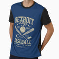 Detroit Baseball Blue Team T-Shirt - Fun Novelty Design Unisex - T-Shirt, Sweatshirt, Hoodie