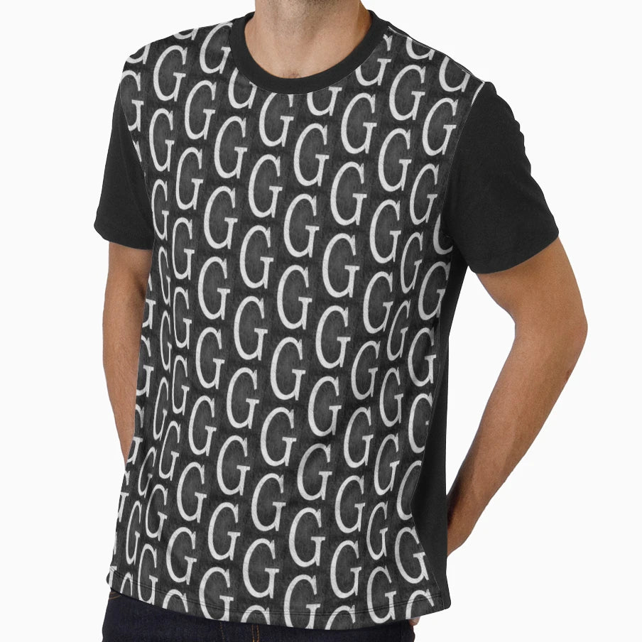 Illustration Letter G Shabby T-Shirt - Custom Art Print Unisex - T-Shirt, Sweatshirt, Hoodie