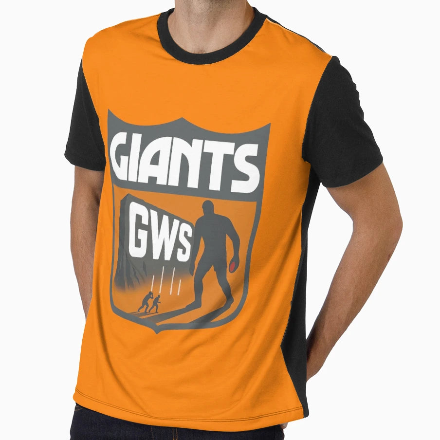 Giants Footy Logo Emblem T-Shirt - Custom Art Print Unisex - T-Shirt, Sweatshirt, Hoodie