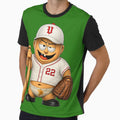 Funny Baseball Player Cartoon Chimou T-Shirt - Aesthetic Graphic Men Women - T-Shirt, Sweatshirt, Hoodie