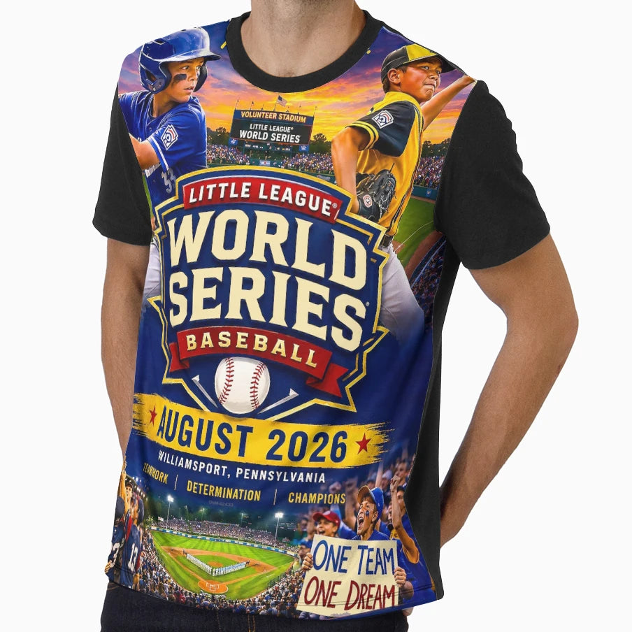 World Series Baseball Little League T-Shirt - Graphic Print for Adults - T-Shirt, Sweatshirt, Hoodie