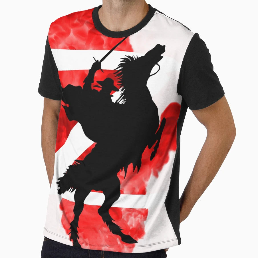 Zorro Fan Artwork Victory Red Smoke T-Shirt - Graphic Print for Adults - T-Shirt, Sweatshirt, Hoodie