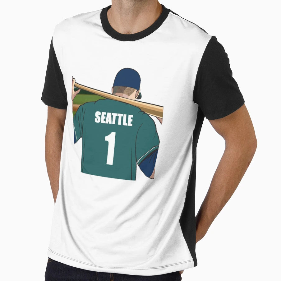 Seattle Baseball Jersey Number 1 Fan T-Shirt - Minimalist Print Unisex - T-Shirt, Sweatshirt, Hoodie