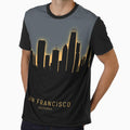 San Francisco California Skyline T-Shirt - Minimalist Print Men Women - T-Shirt, Sweatshirt, Hoodie