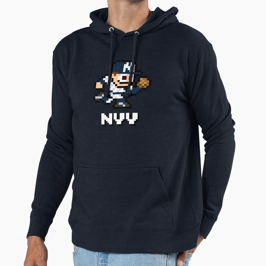 New York 8 Bit Player Initials Hoodie - Minimalist Print Men Women - T-Shirt, Sweatshirt, Hoodie