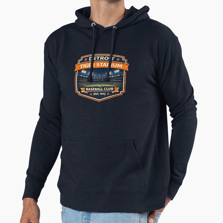 Detroit Baseball Stadium Tiger T-Shirt - Casual Everyday Wear Unisex - T-Shirt, Sweatshirt, Hoodie