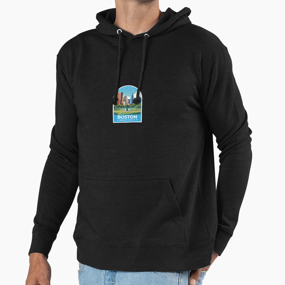 Boston Massachusetts Us Hoodie - Casual Everyday Wear for Adults - T-Shirt, Sweatshirt, Hoodie