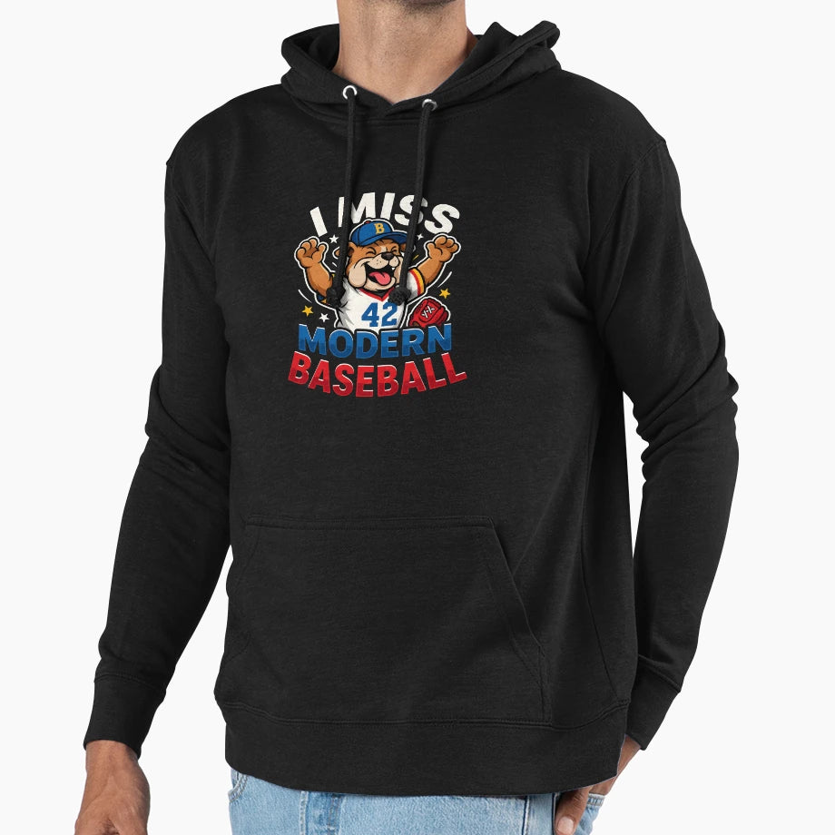 I Miss Modern Baseball Funny Dog Meme Hoodie - Streetwear Style for Adults - T-Shirt, Sweatshirt, Hoodie