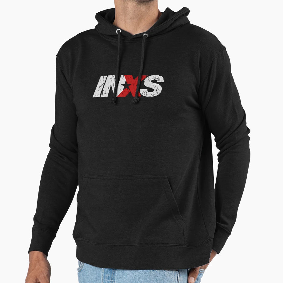 Inxs Logo Illustration Hoodie - Novelty Apparel Men Women - T-Shirt, Sweatshirt, Hoodie