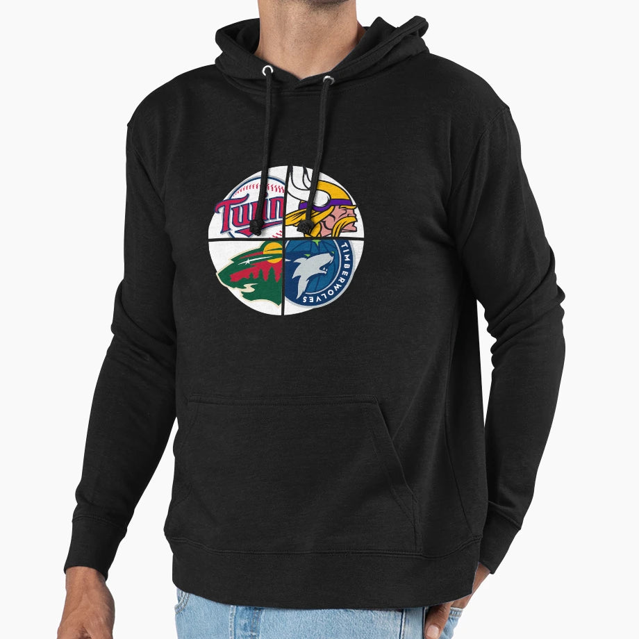 Minnesota Sports Hoodie - Minimalist Print Unisex - T-Shirt, Sweatshirt, Hoodie