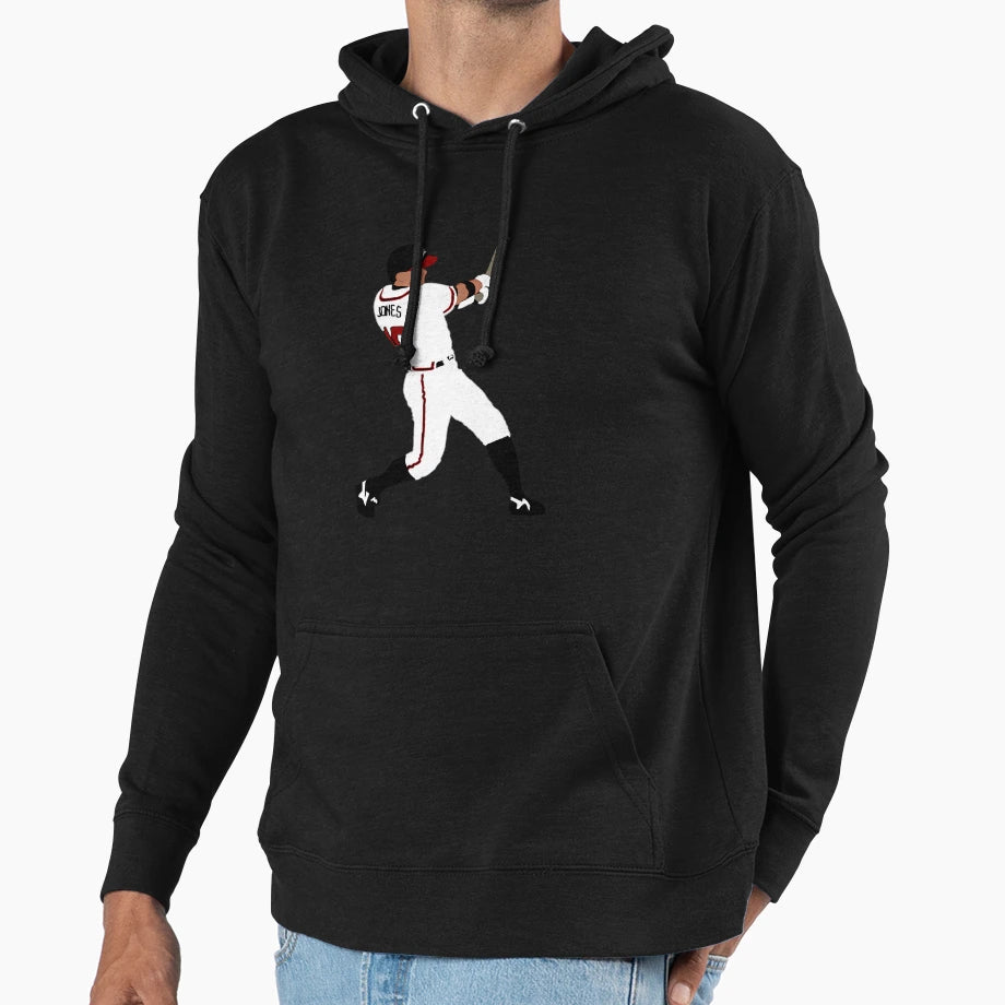 Chipper Jones Minimalist Hoodie - Custom Art Print Unisex - T-Shirt, Sweatshirt, Hoodie