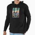 Seattle Washington Skyline Travel Art Hoodie - Novelty Apparel Unisex - T-Shirt, Sweatshirt, Hoodie