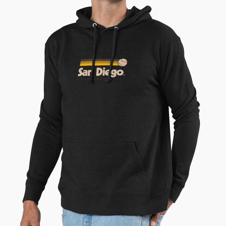 San Diego Baseball Softball City Hoodie - Casual Everyday Wear Men Women - T-Shirt, Sweatshirt, Hoodie